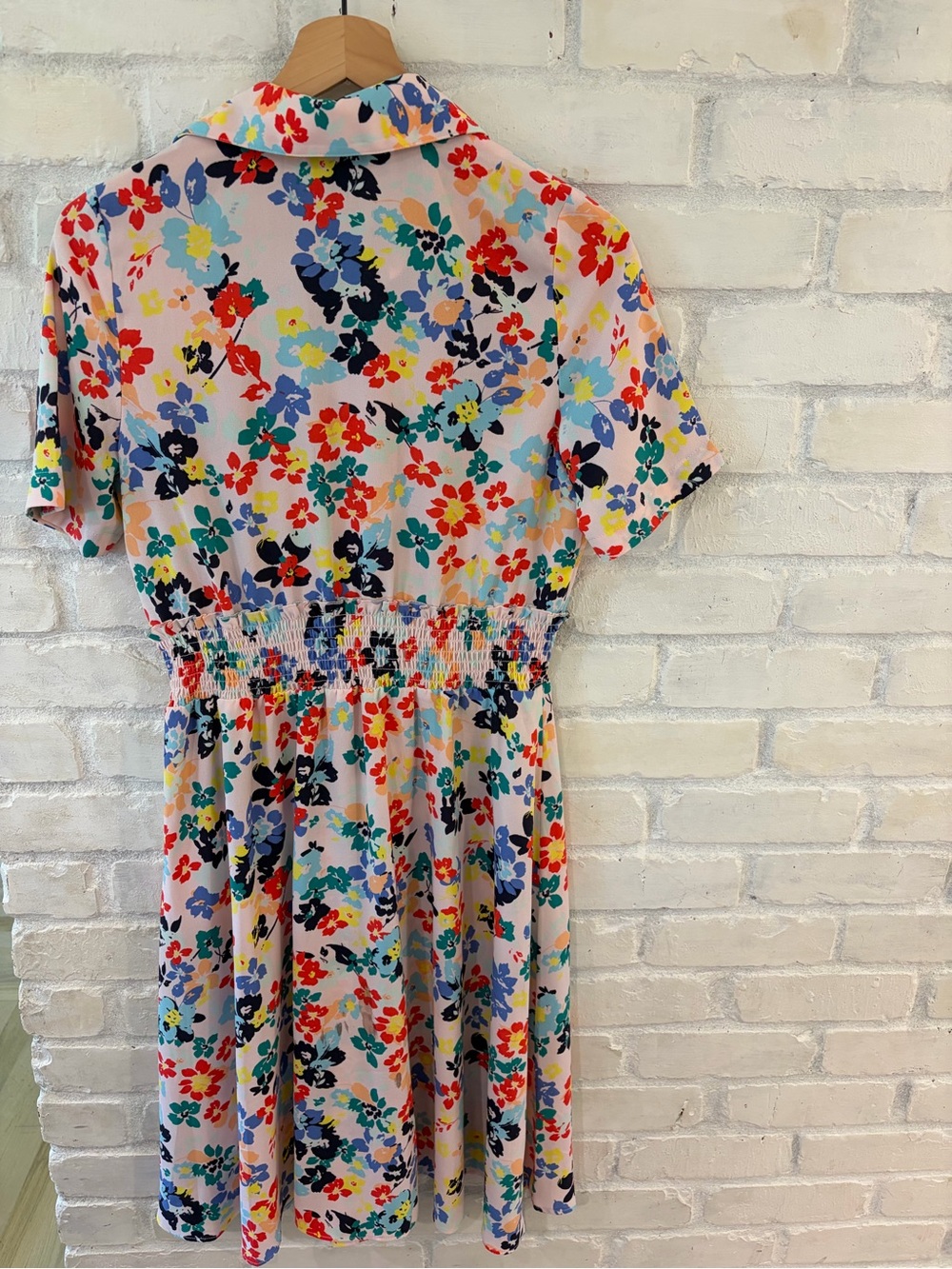 Halogen x Atlantic-Pacific Floral Smocked Utility Dress (B4) - Picture 2 of 5